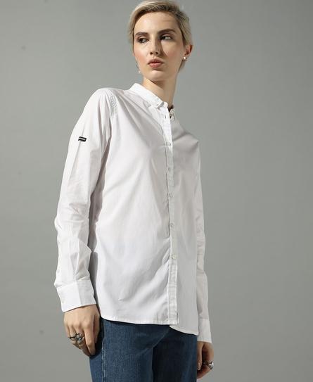 PREMIUM STRETCH L/S WOMEN'S WHITE SHIRT