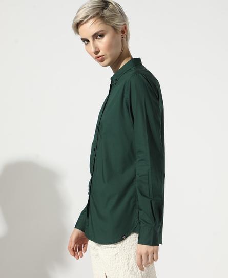 PREMIUM STRETCH L/S WOMEN'S GREEN SHIRT