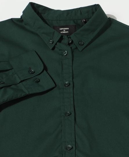 PREMIUM STRETCH L/S WOMEN'S GREEN SHIRT