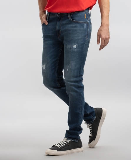 OKAYAMA MEN'S SLIM BLUE JEANS