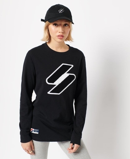 SUPERDRY CODE LOGO CHE L/S TOP