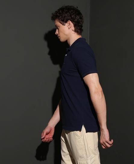 SS CLASSIC PIQUE MEN'S BLUE POLO