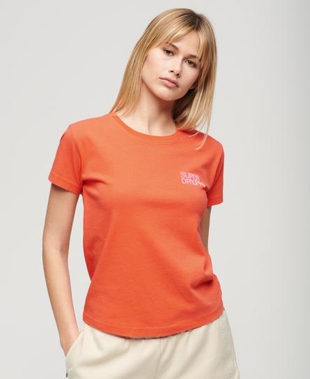 SPORTSWEAR LOGO FITTED WOMEN'S CORAL T-SHIRT