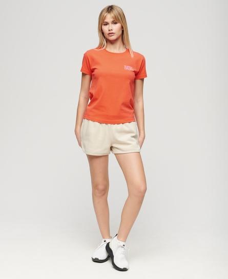 SPORTSWEAR LOGO FITTED WOMEN'S CORAL T-SHIRT