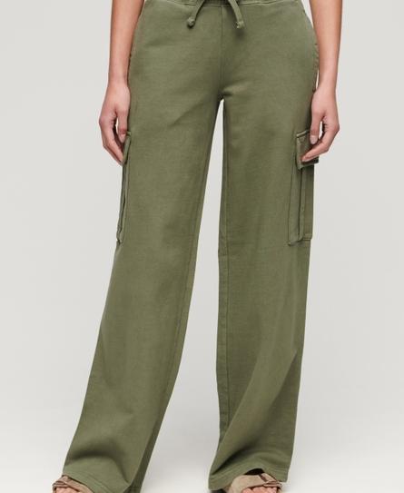 VINTAGE WIDE CARGO WOMEN'S GREEN JOGGER