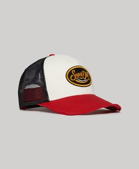 MESH TRUCKER UNISEX RED CAP