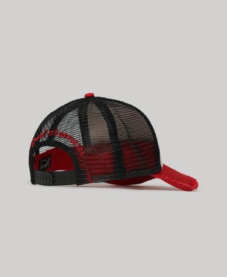 MESH TRUCKER UNISEX RED CAP