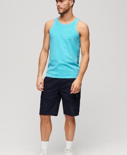 ESSENTIAL LOGO NEON MEN'S BLUE VEST