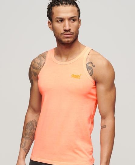 ESSENTIAL LOGO NEON MEN'S ORANGE VEST