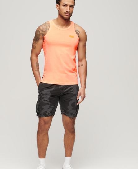 ESSENTIAL LOGO NEON MEN'S ORANGE VEST