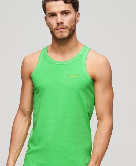 ESSENTIAL LOGO NEON MEN'S GREEN VEST