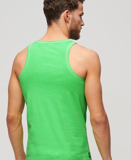 ESSENTIAL LOGO NEON MEN'S GREEN VEST