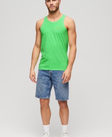 ESSENTIAL LOGO NEON MEN'S GREEN VEST