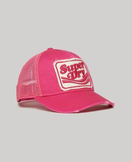 FLURO MESH TRUCKER UNISEX PINK CAP