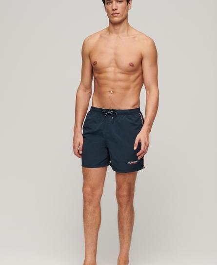 SPORTSWEAR EMBROIDERED 15 MEN'S BLUE SWIM SHORT