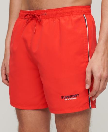 SPORTSWEAR EMBROIDERED 15 MEN'S RED SWIM SHORT