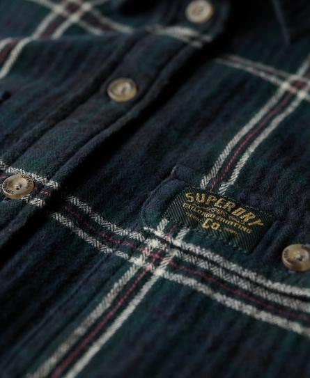 LUMBERJACK CHECK FLANNEL WOMEN'S GREEN SHIRT