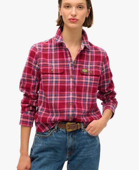 LUMBERJACK CHECK FLANNEL WOMEN'S RED SHIRT