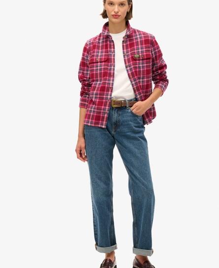 LUMBERJACK CHECK FLANNEL WOMEN'S RED SHIRT