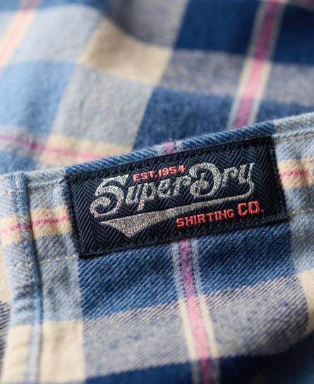 LUMBERJACK CHECK FLANNEL WOMEN'S BLUE SHIRT