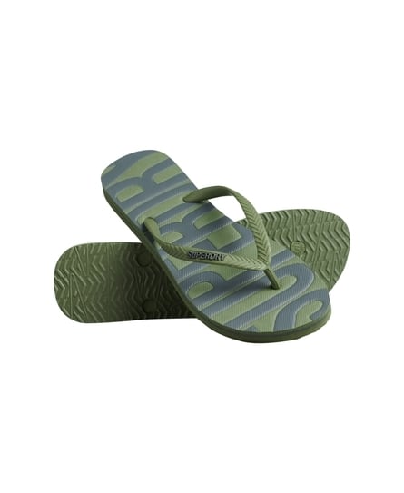 VINTAGE VEGAN GREEN FLIP FLOP