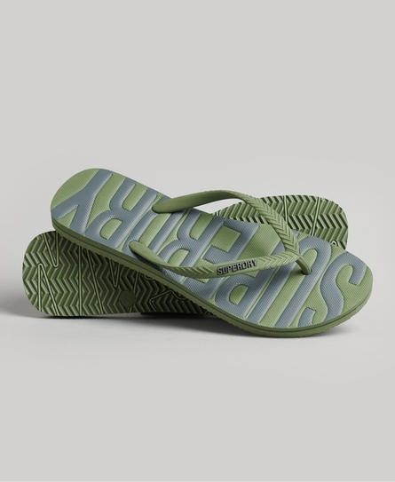 VINTAGE VEGAN GREEN FLIP FLOP