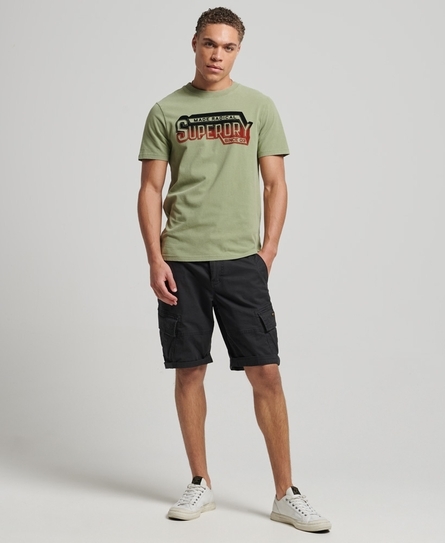 VINTAGE SHADOW GREEN T-SHIRT