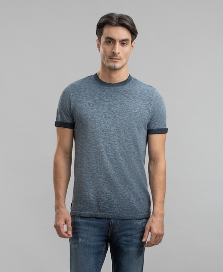 LOW ROLLER MEN'S BLUE T-SHIRT