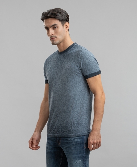 LOW ROLLER MEN'S BLUE T-SHIRT