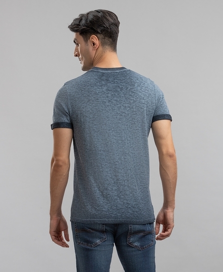 LOW ROLLER MEN'S BLUE T-SHIRT