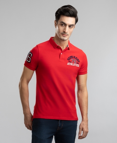CLASSIC SUPERSTATE S/S MEN'S RED POLO