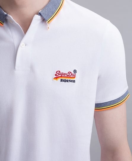 SUNRISE CALI PIQUE MEN'S WHITE POLO