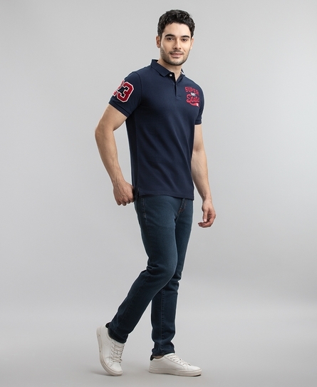 SUPERSTATE MEN'S BLUE POLO
