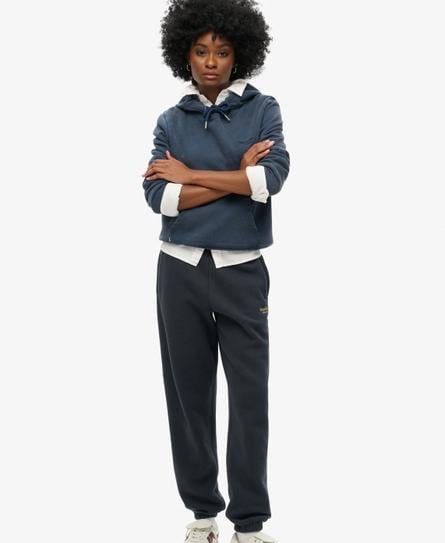 ESSENTIAL LOGO WOMEN'S BLUE CUFFED JOGGER