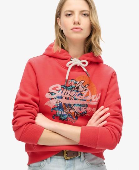 TOKYO VL GRAPHIC WOMEN'S RED HOOD