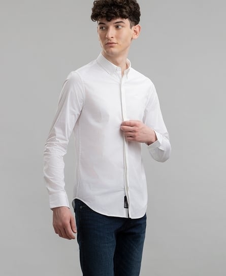 PREMIUM STRETCH SLIM MEN'S WHITE SHIRT