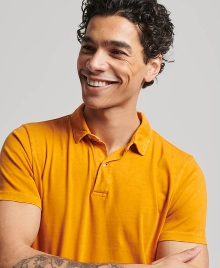 STUDIOS JERSEY MEN'S YELLOW POLO