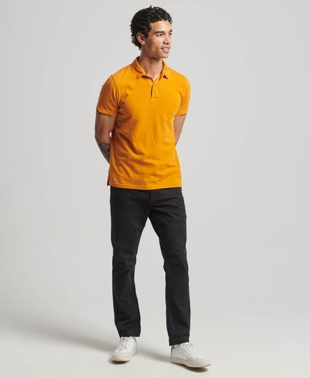 STUDIOS JERSEY MEN'S YELLOW POLO