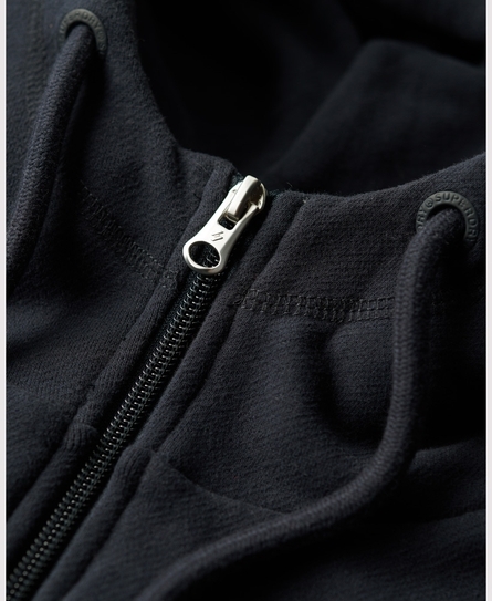 SPORTSWEAR LOGO LOOSE ZIP MEN'S BLUE HOOD