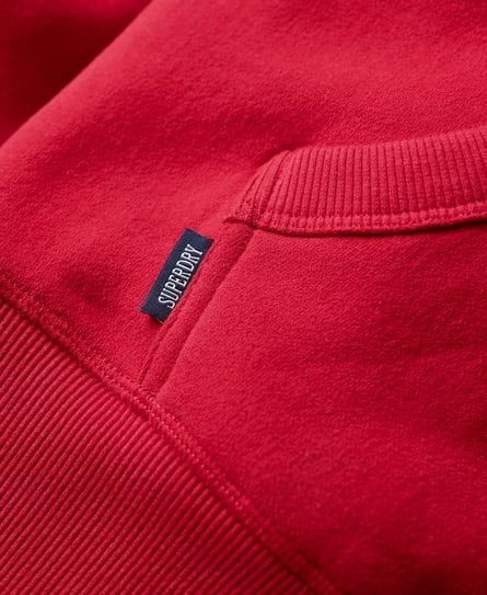 ESSENTIAL LOGO ZIP MEN'S RED HOODIE