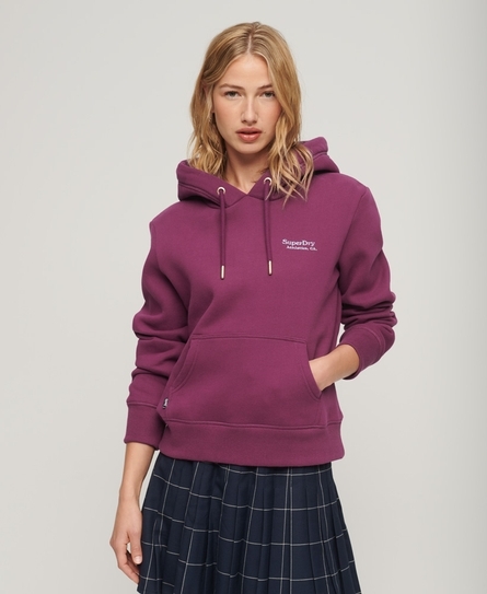 ESSENTIAL LOGO WOMEN'S PURPLE HOODIE