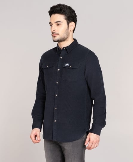 TRAILSMAN L/S CORD MEN'S BLUE SHIRT