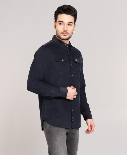 TRAILSMAN L/S CORD MEN'S BLUE SHIRT