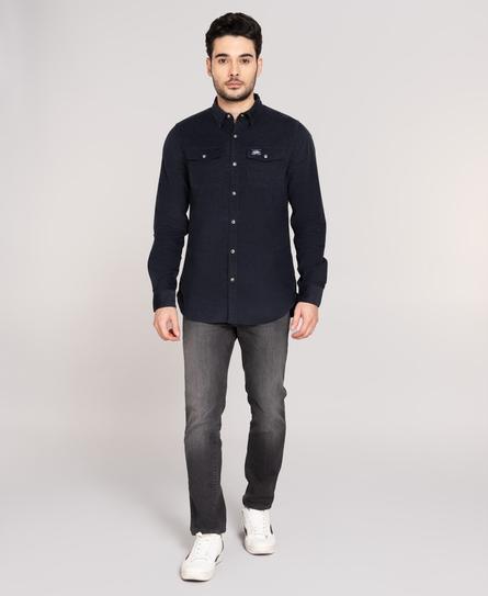 TRAILSMAN L/S CORD MEN'S BLUE SHIRT