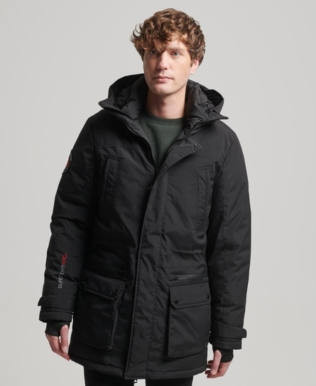 CITY PADDED PARKA MEN'S BLACK JACKET