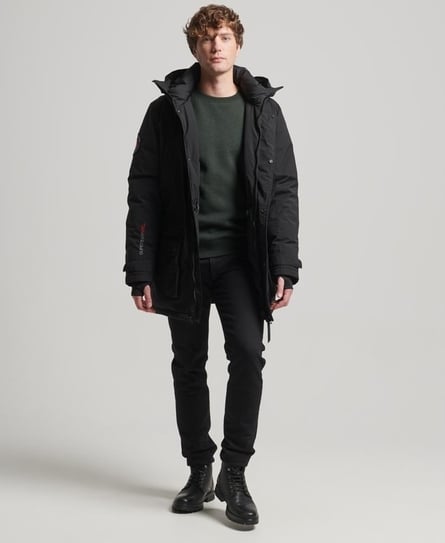 CITY PADDED PARKA MEN'S BLACK JACKET