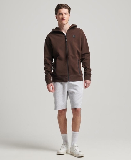 CODE TECH RELAXED ZIP MEN'S BROWN HOOD