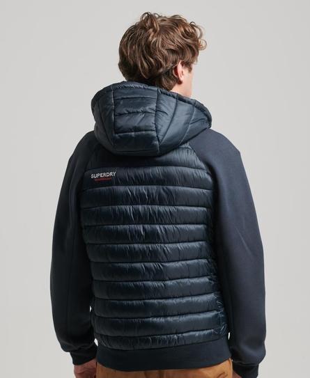 ED STORM HYBRID PADDED JKT MEN'S BLUE HOOD