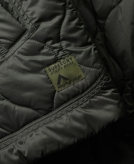 SHERPA QUILTED HYBRID MEN'S GREEN JACKET