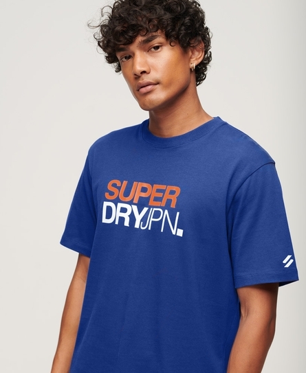 SPORTSWEAR LOGO LOOSE MEN'S BLUE TEE